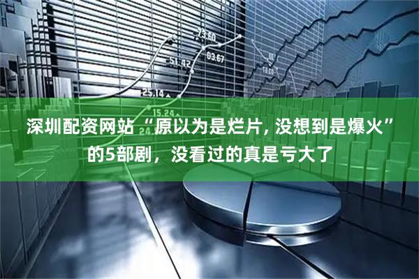 深圳配资网站 “原以为是烂片, 没想到是爆火”的5部剧，没看过的真是亏大了